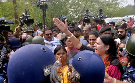 Bjp Congress Delegations Stopped From Going To Bengal S Sandeshkhali