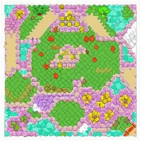 Hexagonal Tile With A Clear Forest Terrain For Strategy Game On Craiyon