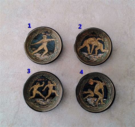 Ceramic Magnets Ancient Greek Olympic Games 24kt Gold - Etsy