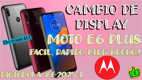 como cambiar display de Motorola XT 2025 1 MOTO E6 Plus SUPER FÁCIL