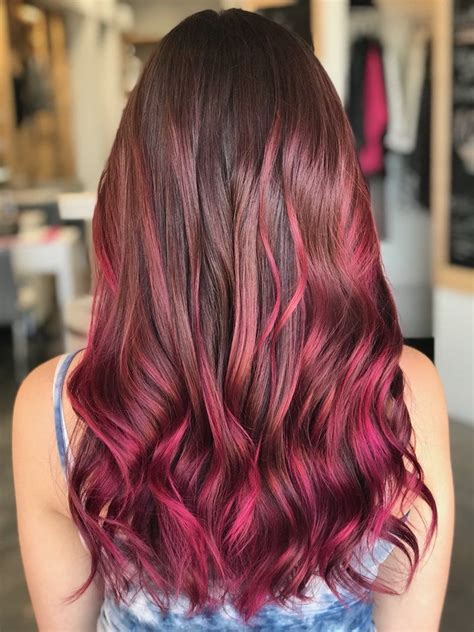 Pink Magenta Balayage Hair Pink Magenta Balayage Hair Source By Neb19934god Magenta Hair