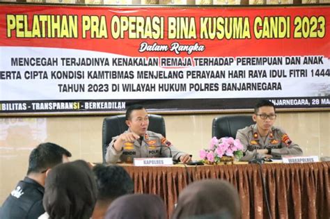 Polres Banjarnegara Gelar Operasi Bina Kusuma Candi Ini Target