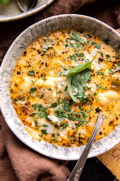 Creamy Gnocchi Chicken Soup Half Baked Harvest