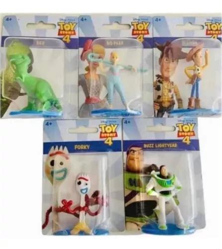 5 Mini Figuras Toy Story 4 Disney 512k Meses sin interés