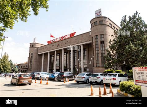 Ankara train station building. Turkey Stock Photo - Alamy