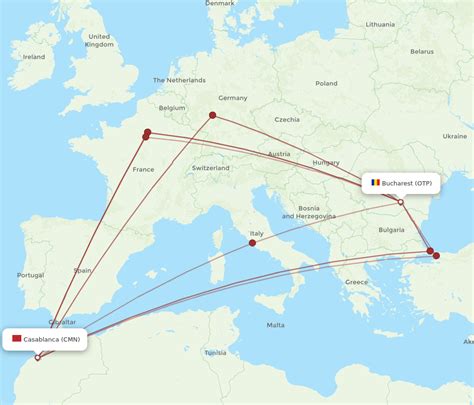 Flights From Casablanca To Bucharest Cmn To Otp Flight Routes