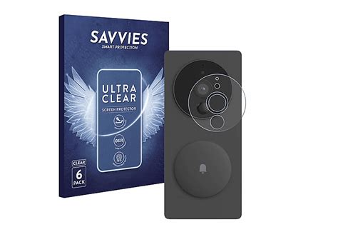 SAVVIES 6x klare Schutzfolie(für Aqara SVD-KIT1 (Smarte Video ...