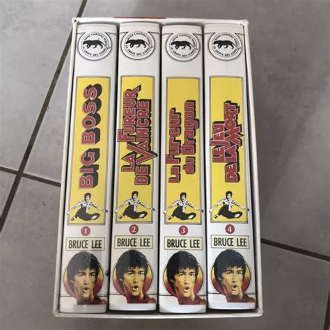 COFFRET 4 CASSETTES VHS Bruce Lee René Château Vidéo EUR 15 95