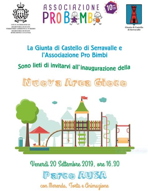 Inaugura La Nuova Area Giochi Donata Dall Associazione Pro Bimbi