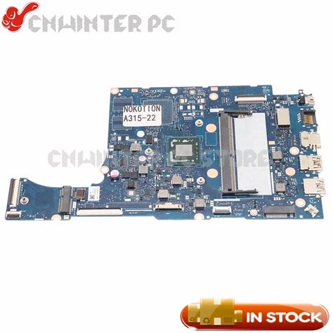 NOKOTION For Acer Aspire A315 A315 22 Laptop Motherboard NBHE811001 NB