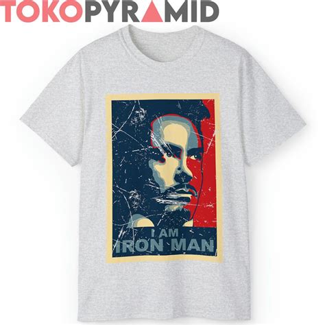 Rare Vintage Tony Stark Fan Art I Am Iron Man Shirt - TokoPyramid