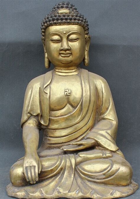 Jp S Tibet Tibetan Buddhism Bronze Gilt Seat Shakyamuni