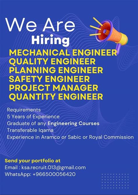 Ksa Engineers Job Vacancy Saudigulf Jobs