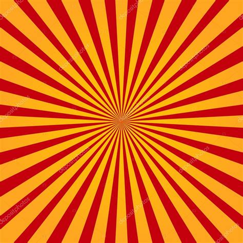 Colorful Yellow And Red Ray Sunburst Style Abstract Background — Stock