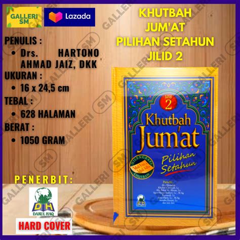 Buku Khutbah Jumat Pilihan Setahun Ii Darul Haq Lazada Indonesia