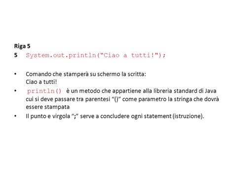 Programmazione Object Oriented Le Basi Del Linguaggio Ppt Scaricare