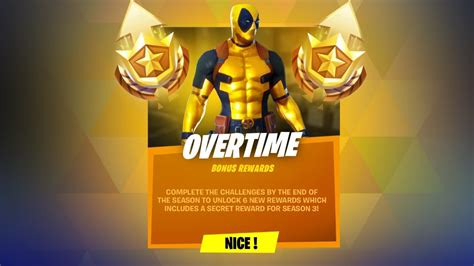 Fortnite Overtime Challenges And Rewards Fortnite Battle Royale Youtube