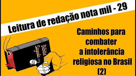 Caminhos Para Combate A Intoler Ncia Religiosa No Brasil Textos