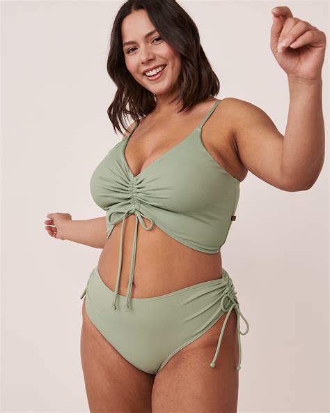 Bas De Bikini Taille Mi Haute En Fibres Recycl Es Lilypad Sauge La