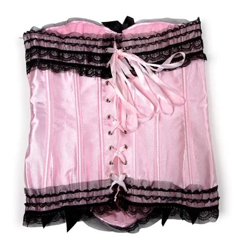 Bustier Femme Sexy Satin Dentelle Corset Bustier Gothique Burlesque Corselet Body Lingerie