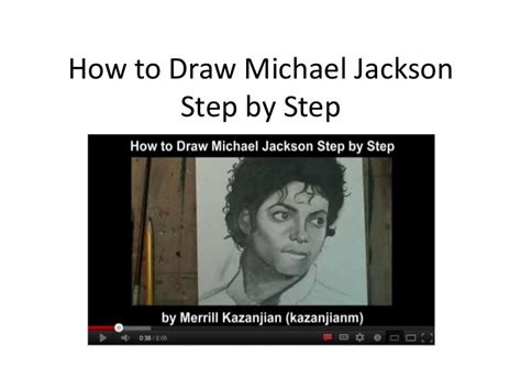 How To Draw Michael Jackson Step By Step