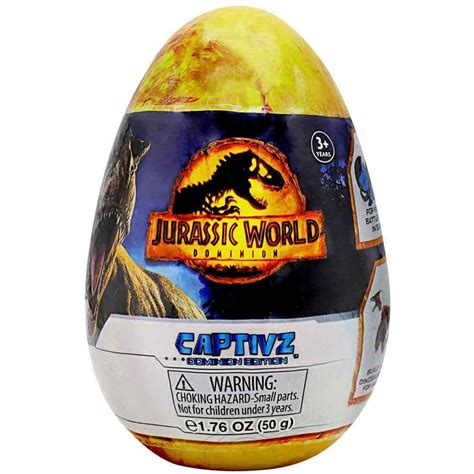 Jurassic World Dominion Captivz Slime Egg With Dinosaur Figure