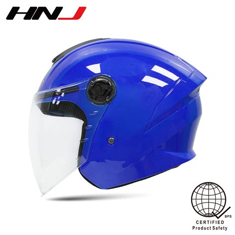 HNJ A4 005 A Motorcycle Half Face Helmet Single Visor For Unisex