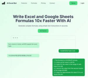 15 Best Free AI Excel Formula Generators