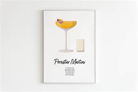 Buy Pornstar Martini Cocktail Print Pornstar Martini Poster Cocktail