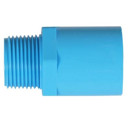 Mpt Straight Pvc Socket Scg Lite Blue