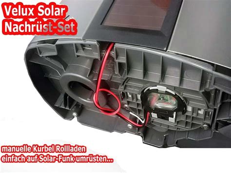 Solar Rollladen Akku Motor Velux Ersatzteil Kitt Ab Bj Zoz