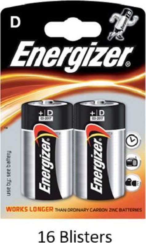 Stuks Blisters A Stuks Energizer Alkaline Power D Batterij