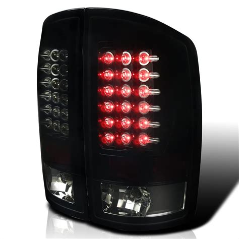 Buy Spec D Tuning Glossy Black Housing Smoke Lens Led Tail Lights Compatible With 2002 2006