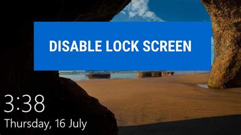 How To Remove Lock Screen Windows 10 YouTube