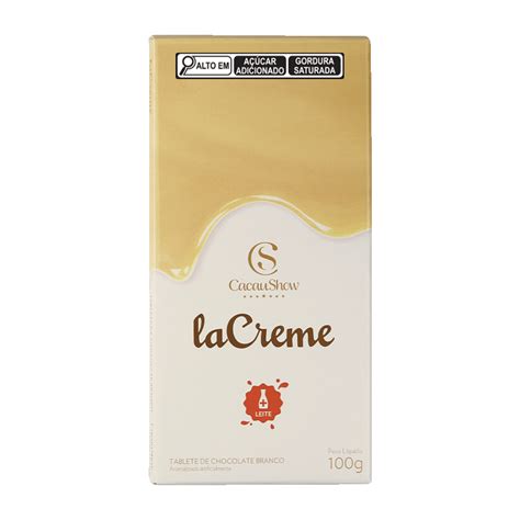 TABLETE LACREME BRANCO 100G Loja Cacau Show