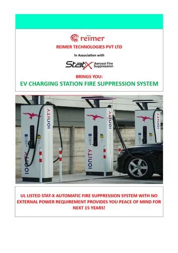 Class A Fire Suppression System For Ev Charging Stations At Best Price