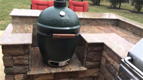 Big Green Egg Built In Island Houston Outdoor Kitchen Youtube