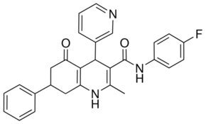 N 4 FLUOROPHENYL 2 METHYL 5 OXO 7 PHENYL 4 3 PYRIDINYL 1 4 5 6 7 8