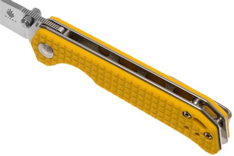 Kizer Begleiter Mini V3458RN4 N690, Yellow G10, pocket knife, Azo ...