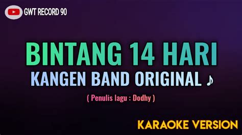 Kangen Band Bintang 14 Hari Karaoke YouTube