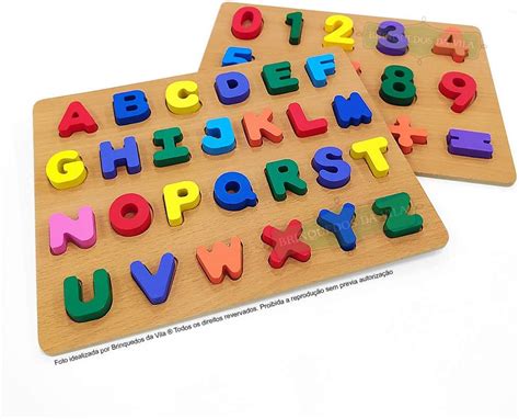 Alfabeto Em Madeira Mdf Kit Montessoriano N Meros E Letras