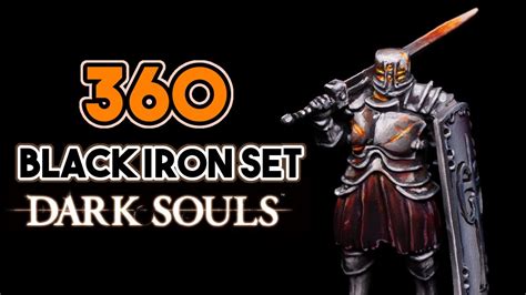 👑 Black Iron Armor Set Dark Souls 360 Youtube