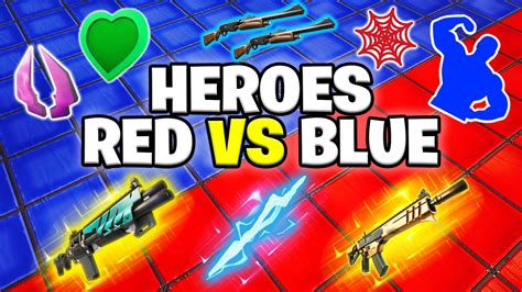 🦸‍♂️heroes Red Vs Blue 6643 5137 3861 By Dag Fortnite Creative Map Code Fortnitegg