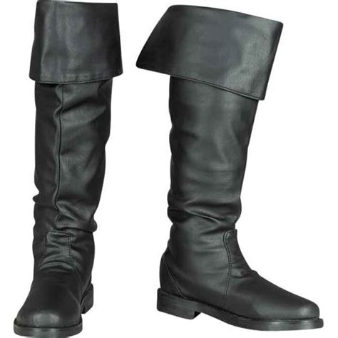Leather Pirate Boots And Footwear