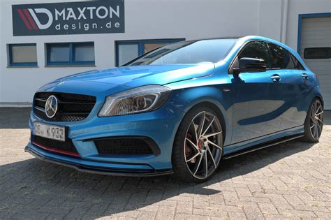 Front Splitter Mercedes Benz W176 Amg Line Preface Textured Our Offer Mercedes A Klasa