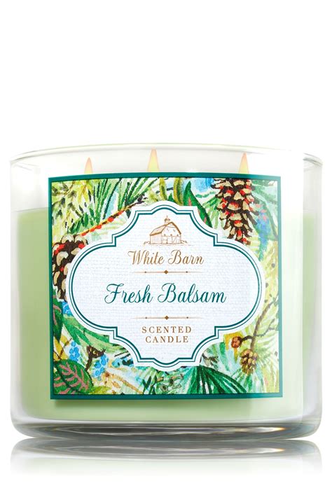 Fresh Balsam 3 Wick Candle Home Fragrance 1037181 Bath And Body Works Bath Candles Balsam