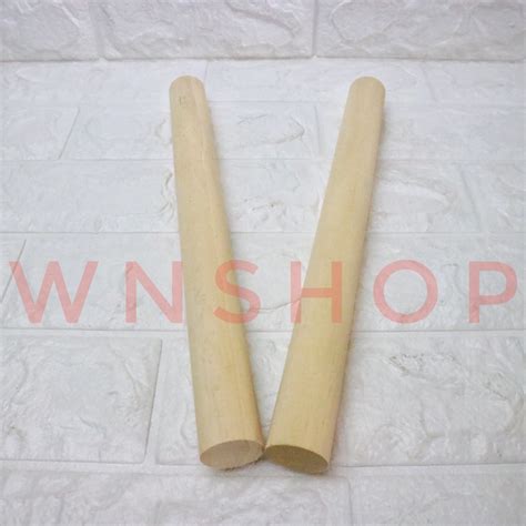 Jual Dowel Kayu Pinus 29mm Panjang 30cm Kayu Dowel Jati Belanda 3 Cm