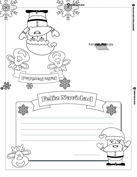 Tarjeta De Navidad Para Imprimir Y Colorear