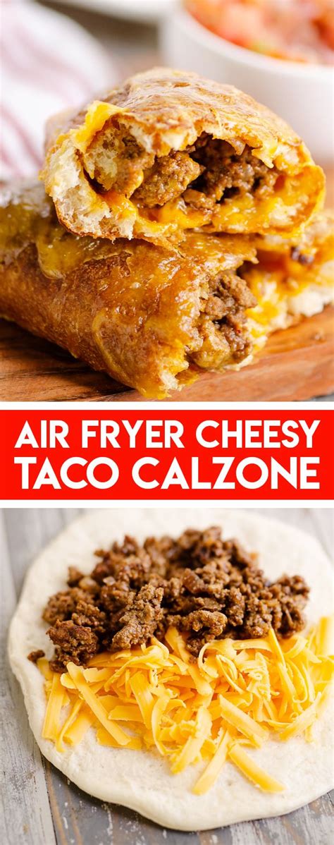 Air Fryer Taco Calzones Easy 3 Ingredient Recipe