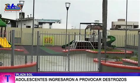 V Ndalos Adolescentes Provocaron Destrozos Por Diversi N En La Reci N